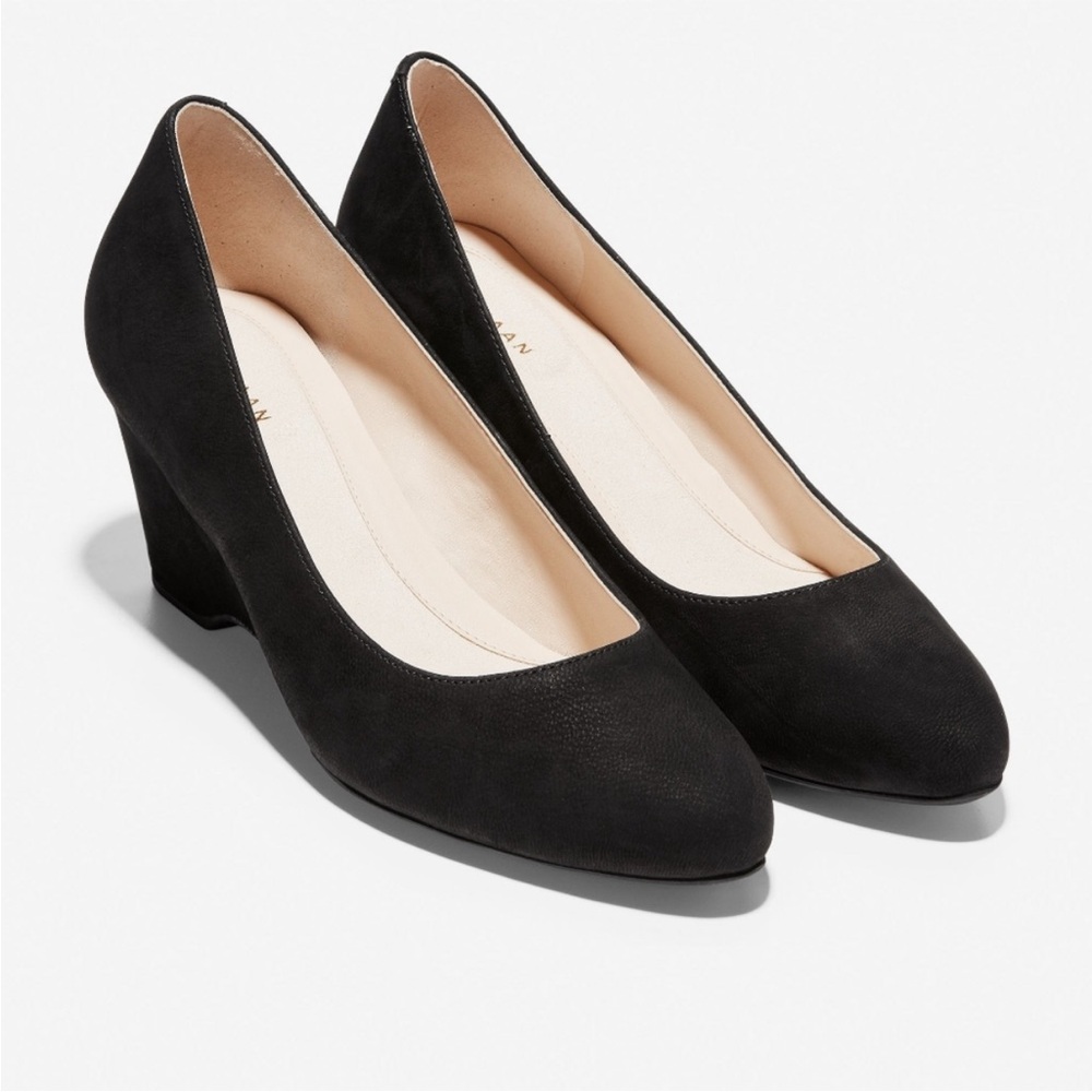 Cole Haan The Go-To Wedge Black 2.3 inch heel